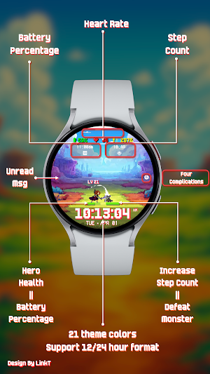 Step Quest Watch Face Screenshot 2