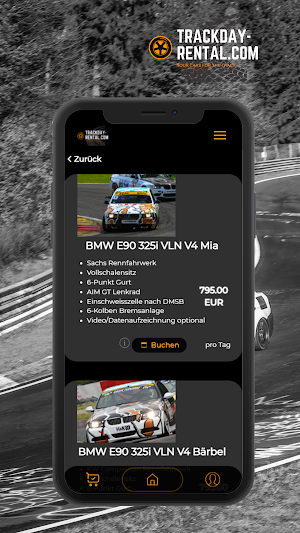 Trackday-Rental Screenshot 1