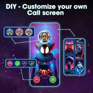 Call Screen: Color Theme Phone Screenshot 1