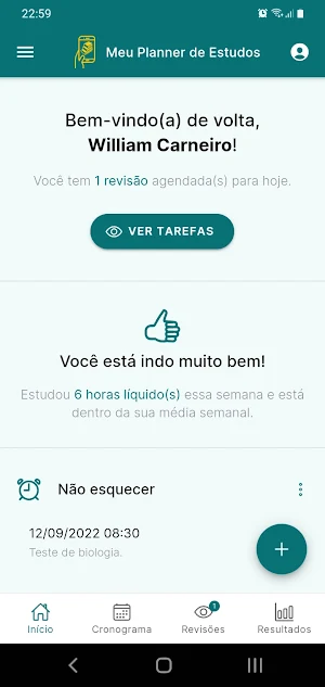 Meu Planner de Estudos Screenshot 0