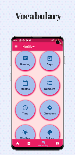 HanGlow Korean Learning App Screenshot 2