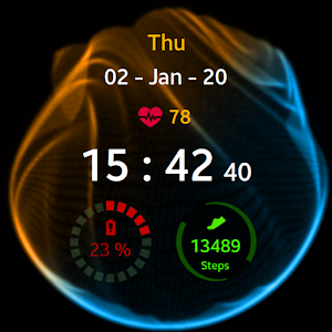 Colorful Smoke Watch Face Screenshot 3