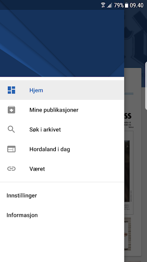 Hordaland eAvis Screenshot 1