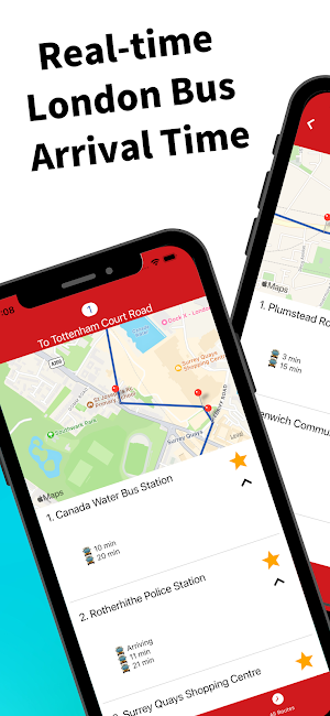 London Bus Arrival Time Screenshot 0