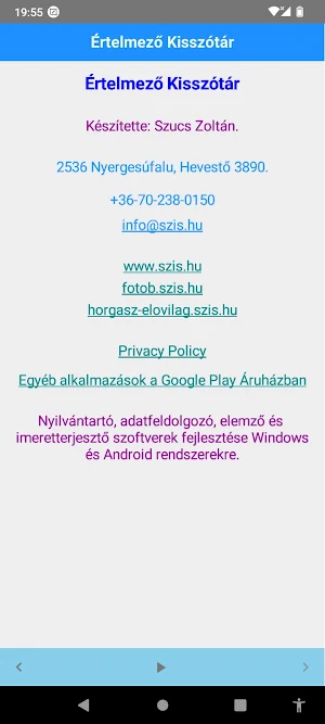 Értelmező Kisszótár Screenshot 3