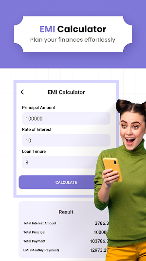 CashLoan: EMI Loan Calculator Screenshot 1