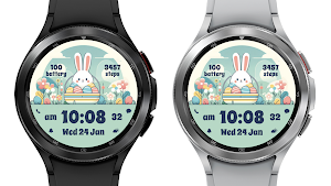 AZ283 Easter Bunny Watch Face Screenshot 3