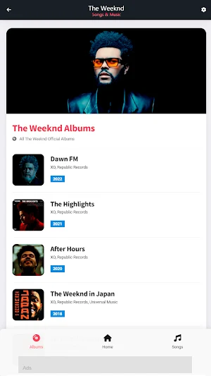The Weeknd: Songs & Music Screenshot 1