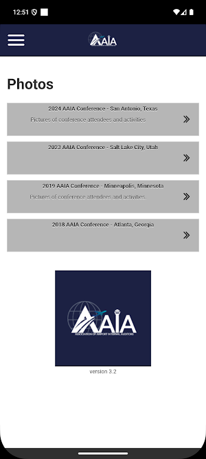 AAIA Events Screenshot 2