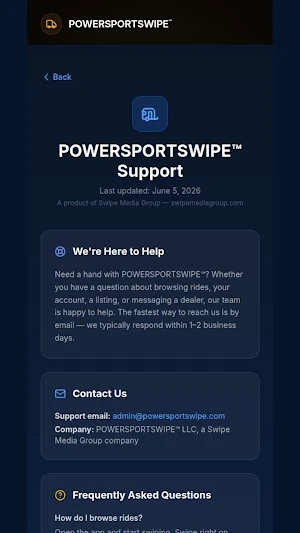 POWERSPORTSWIPE Screenshot 3