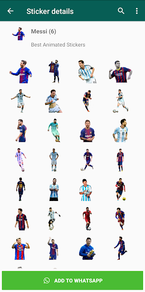 Messi Stickers Screenshot 0