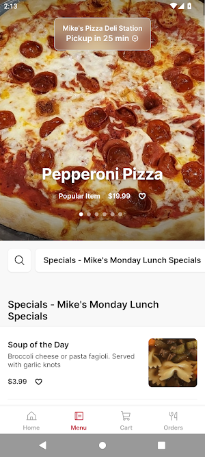 Mike's Pizza Screenshot 1