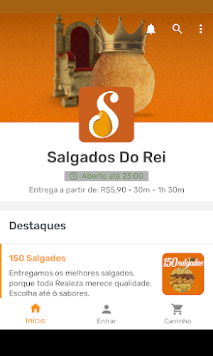 Salgados Do Rei Delivery Screenshot 0