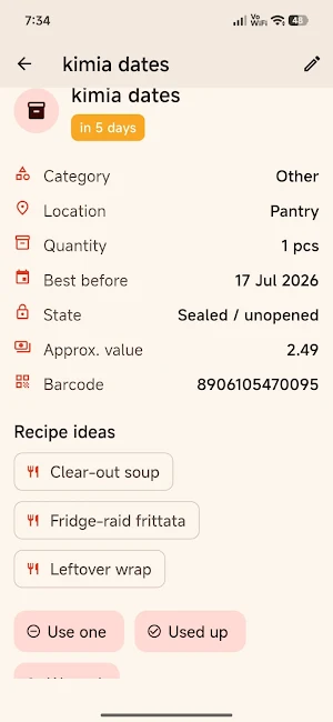 Pantry & Food Expiry Tracker Screenshot 2