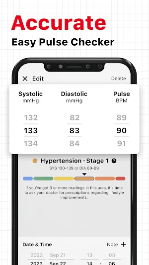 Blood Pressure App: BP Monitor Screenshot 2