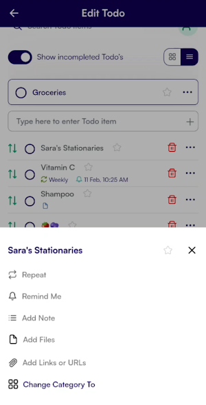 WinniTodo: ToDo List & Grocery Screenshot 3