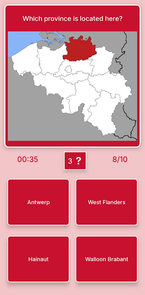 Belgium Map: Geography Quiz Screenshot 0