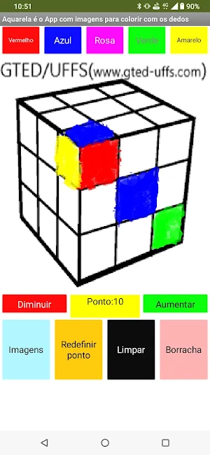 Aquarela colorir com os dedos Screenshot 1