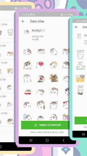 WASticker - Cute Cat Animated Screenshot 1