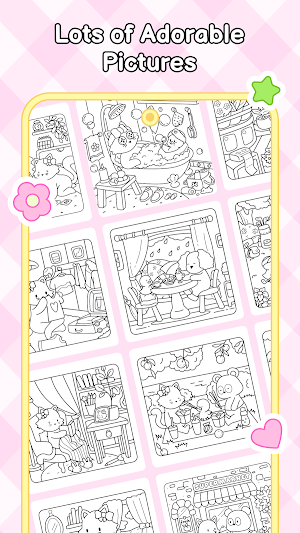 My Cute Friends: Coloring Book Screenshot 1