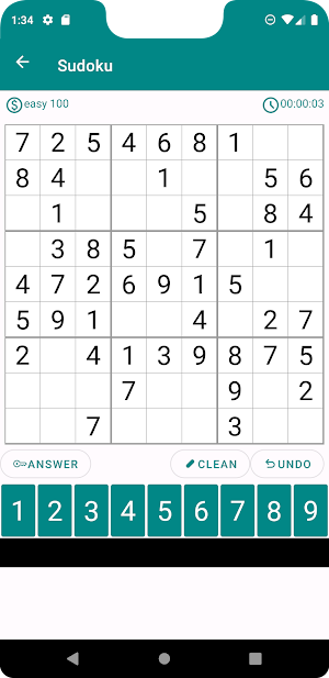 Sudoku Screenshot 1