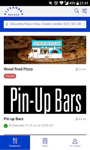 Ally Pally Food and Drink Screenshot 0