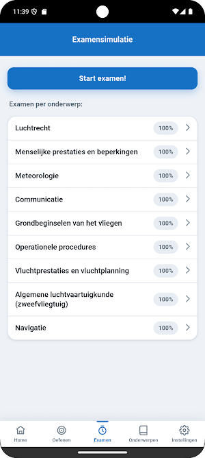 SPL Zweefvliegbrevet Theorie Screenshot 1