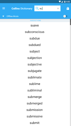 Collins Thesaurus English Screenshot 1