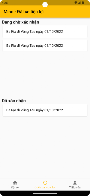 Mino - Đặt xe tiện lợi Screenshot 2