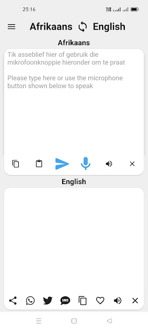 Afrikaans English Translator Screenshot 0