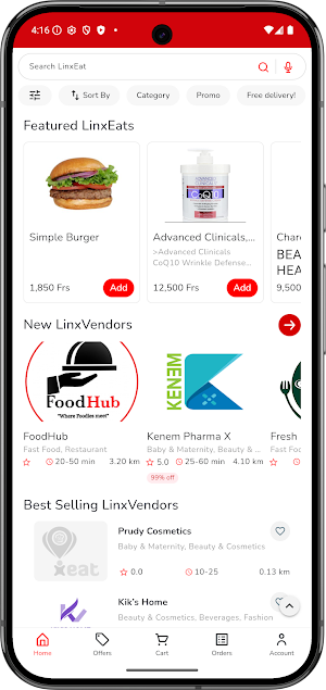 LinxEat - Order Food & More Screenshot 2