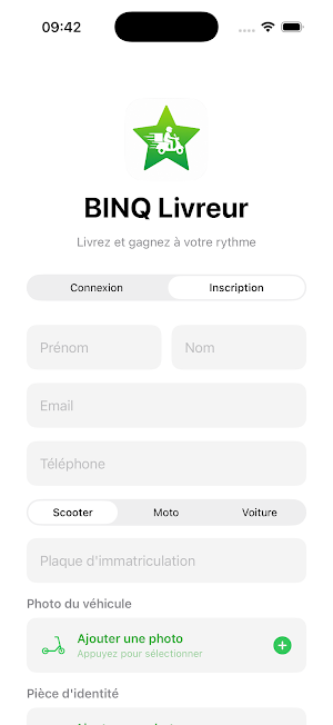 BINQ Livreur Screenshot 2