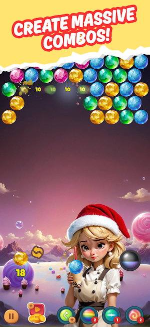 Bubble Tea Shooter Match Screenshot 2