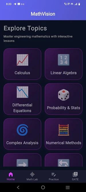 engineering maths visualizer Screenshot 2