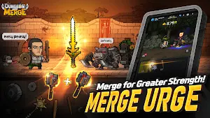 Dungeon and Merge : Idle RPG Screenshot 1