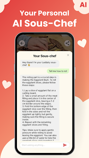 Laddaty: AI Cooking App Screenshot 2