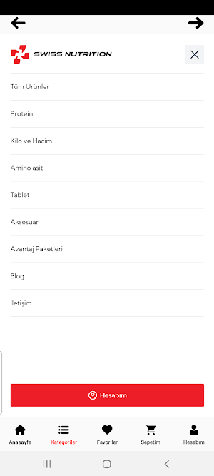 Swiss Nutrition Screenshot 2