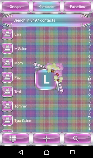 Tender Orchids Dialer theme Screenshot 1