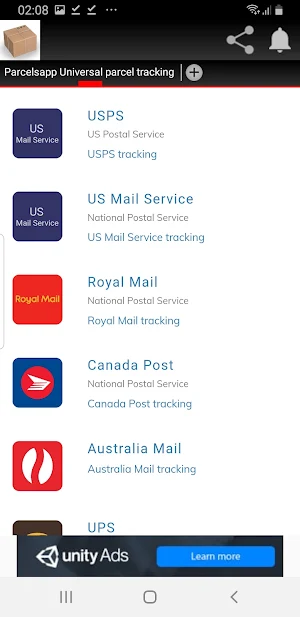Universal Parcel Tracking Screenshot 3