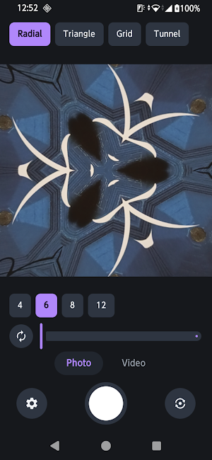 Kaleidoscope Camera: Mirror Screenshot 1