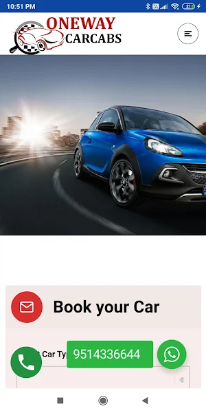 One Way Car Cabs Screenshot 0