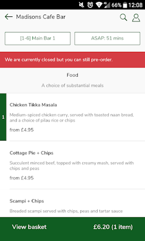 Madisons Cafe Bar Screenshot 1