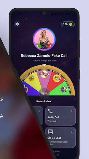 Rebecca Zamolo Fake Call Chat Screenshot 1