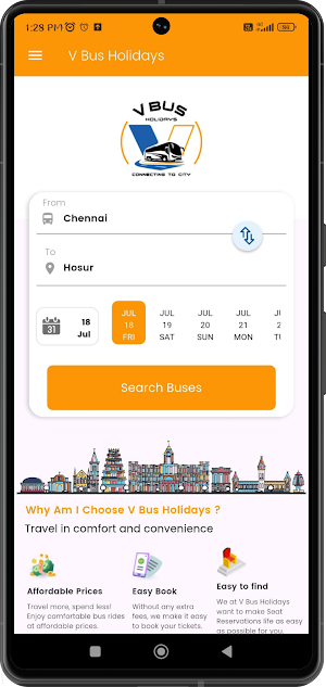 V Bus Holidays Screenshot 0
