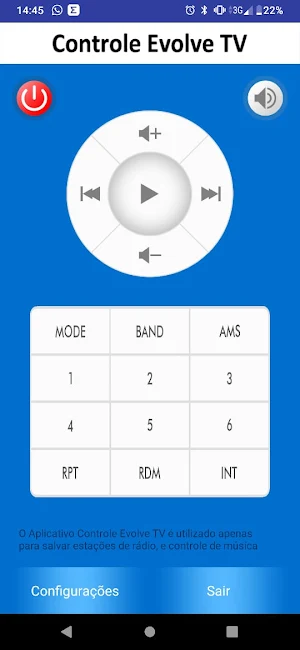 Controle Evolve TV Screenshot 0