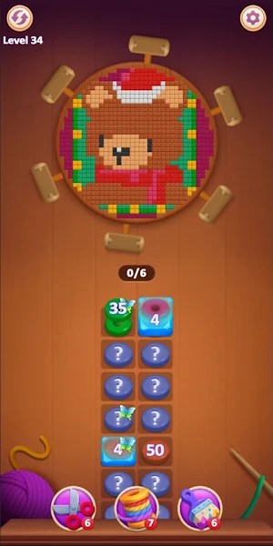 Knit Rush! -Pixel Sort Screenshot 1