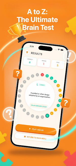 Palabras: Alphabet Word Quiz Screenshot 2