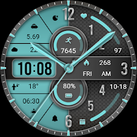 Half Screen Blue ZKin Watch
