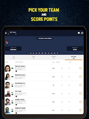 HPL Fantasy League Screenshot 3