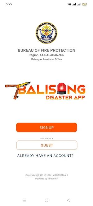 Balisong Disaster App Screenshot 2